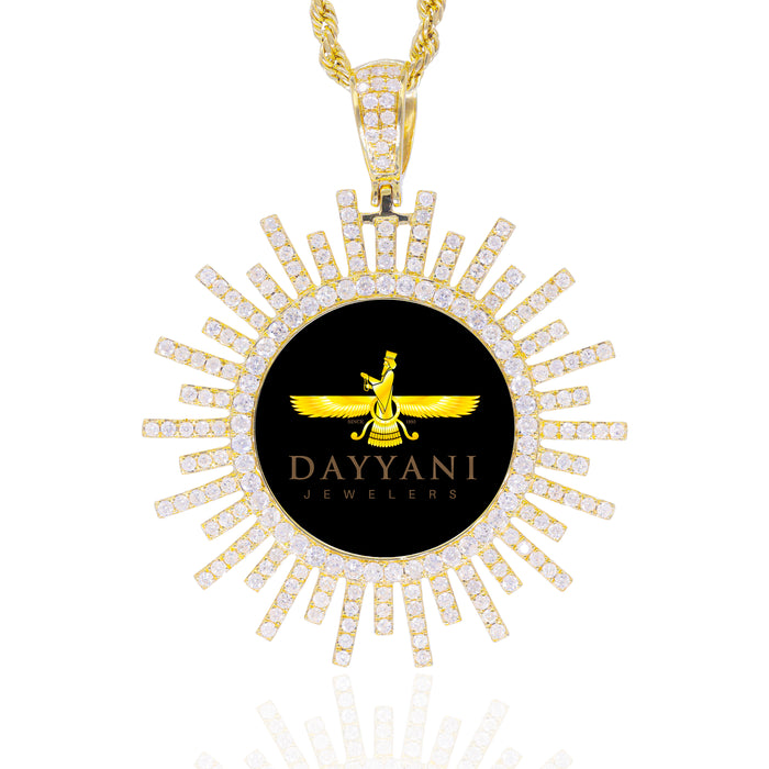 1.60 Inch Sun Memory Diamond Pendant image