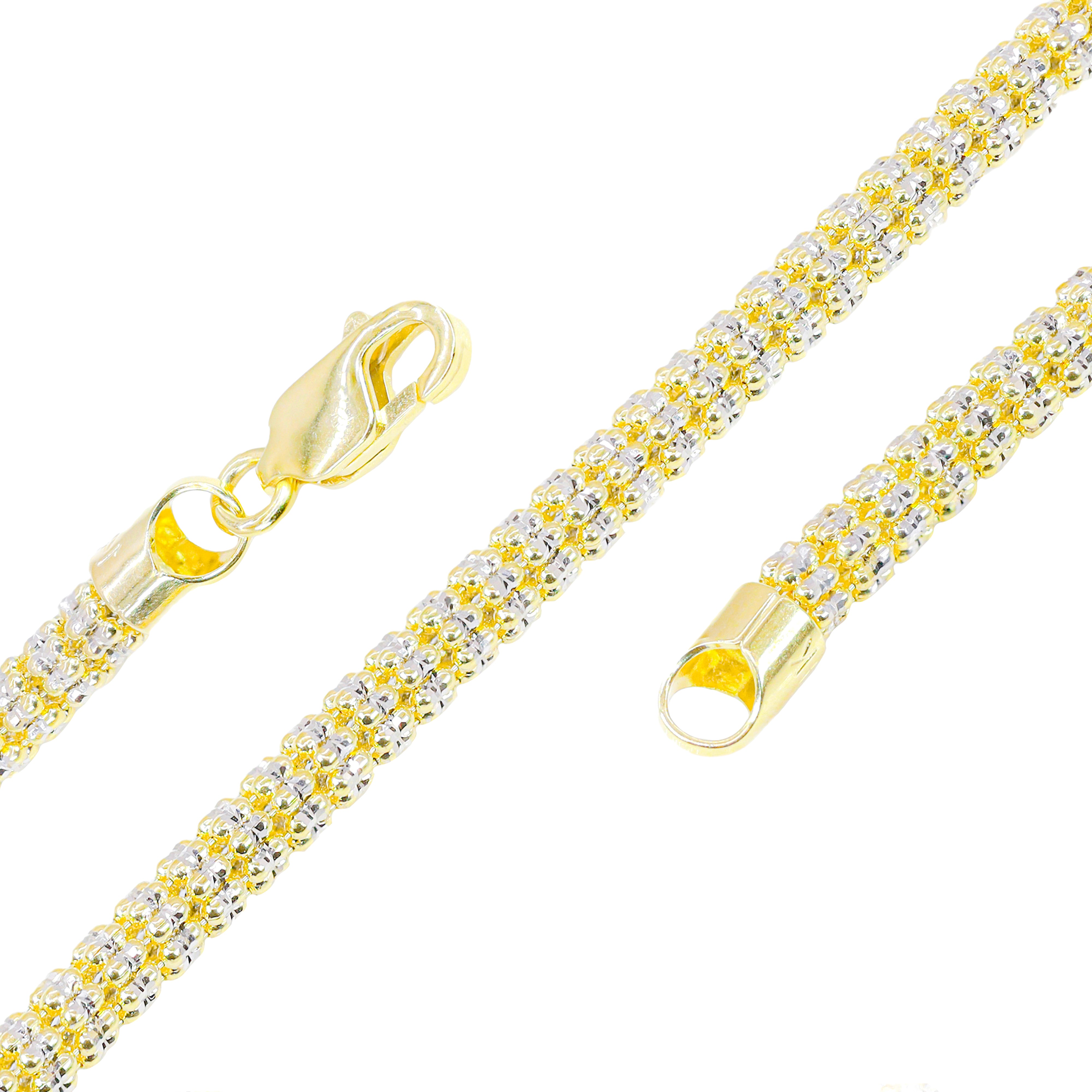 10KT Two-Tone Gold ICE Gold Chain