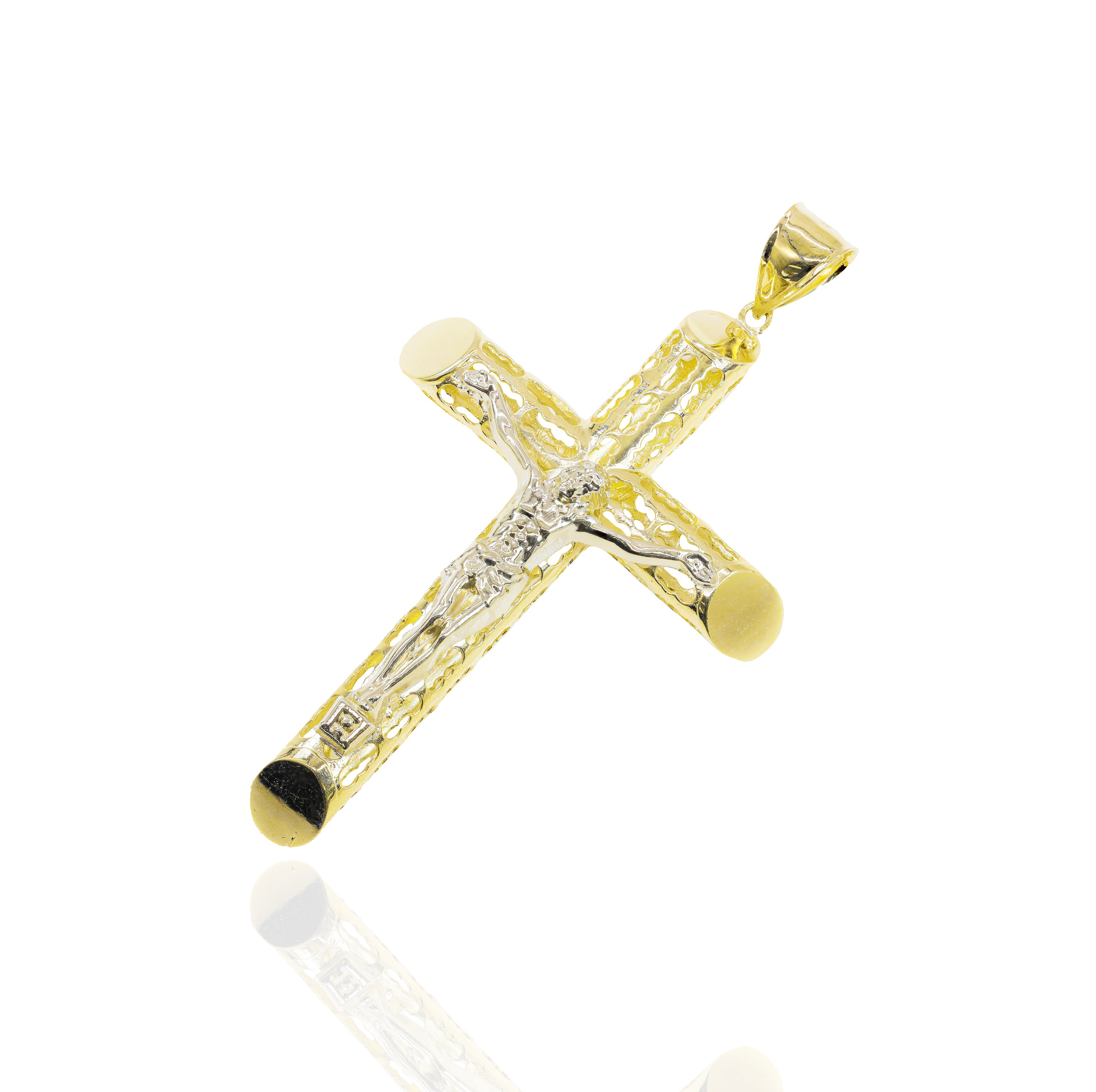 Open Concept Cross with Jesus Pendant
