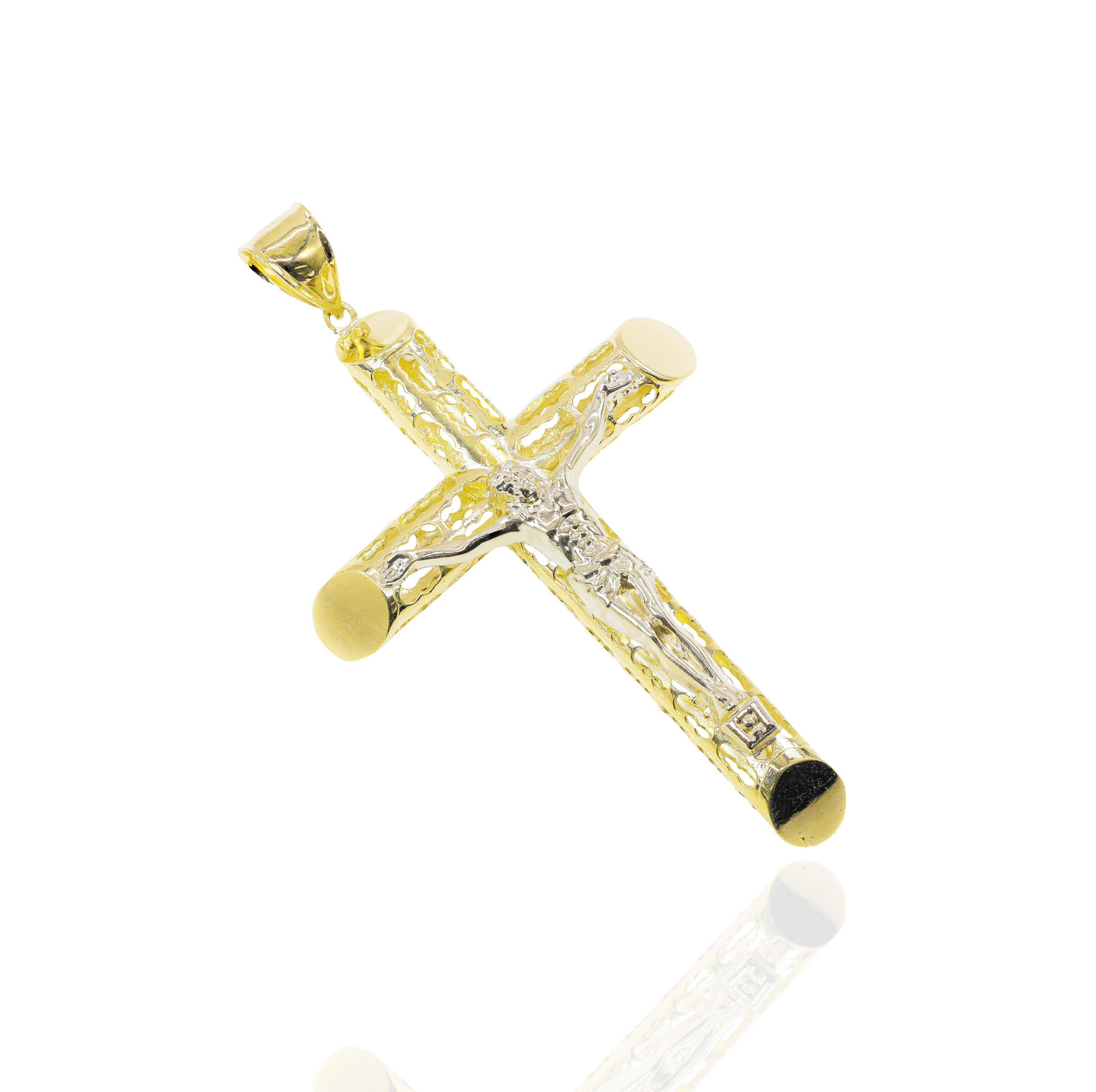 Open Concept Cross with Jesus Pendant