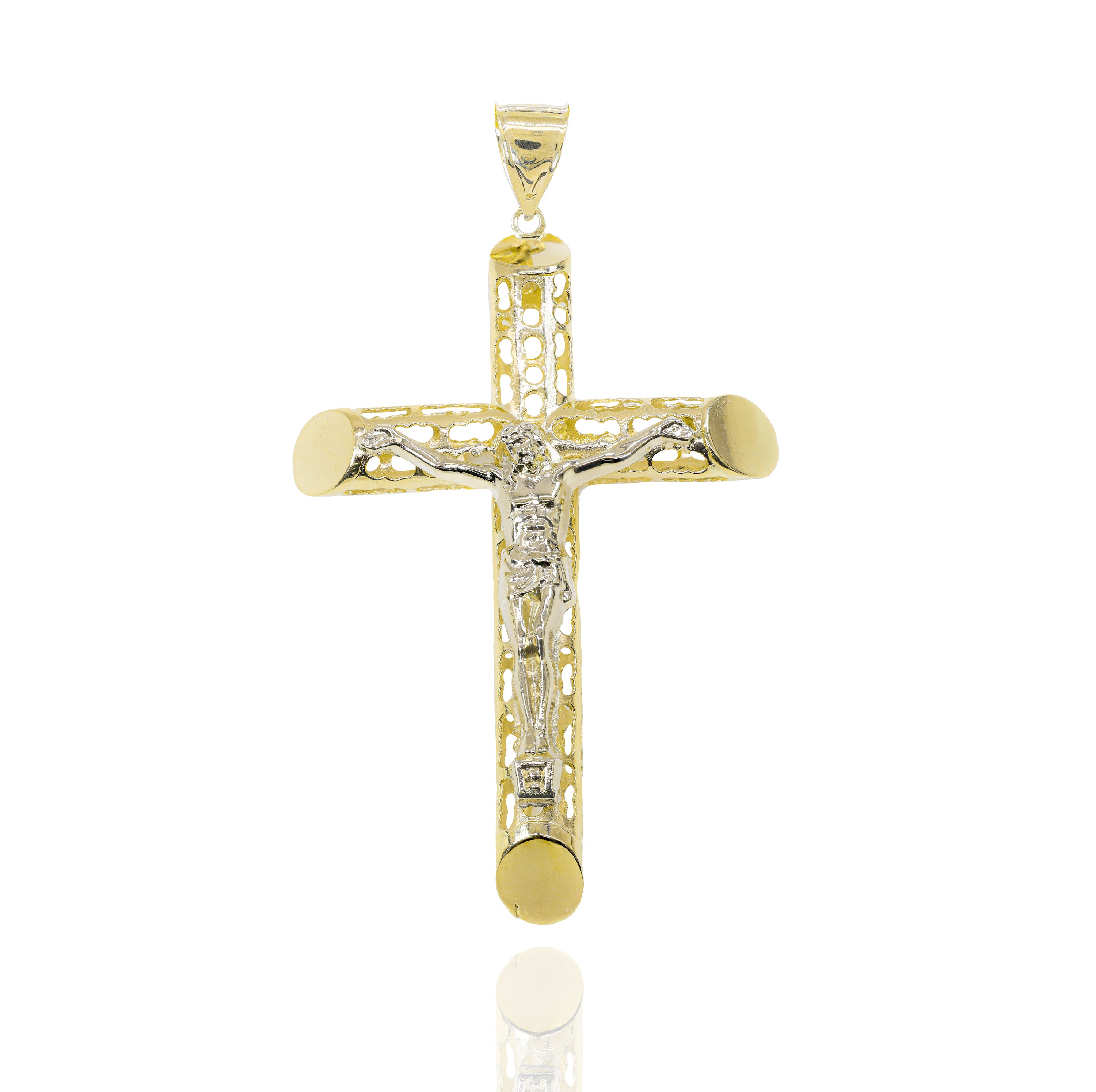 Open Concept Cross with Jesus Pendant
