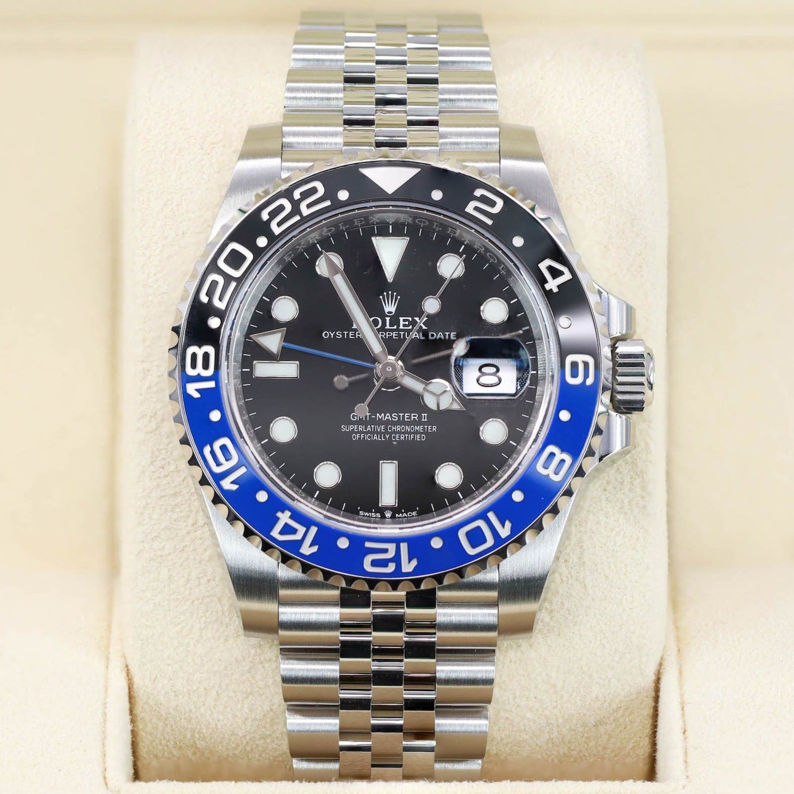 Rolex GMT-Master II Batman 40mm 126710BLNR Jubilee Oystersteel Bracelet