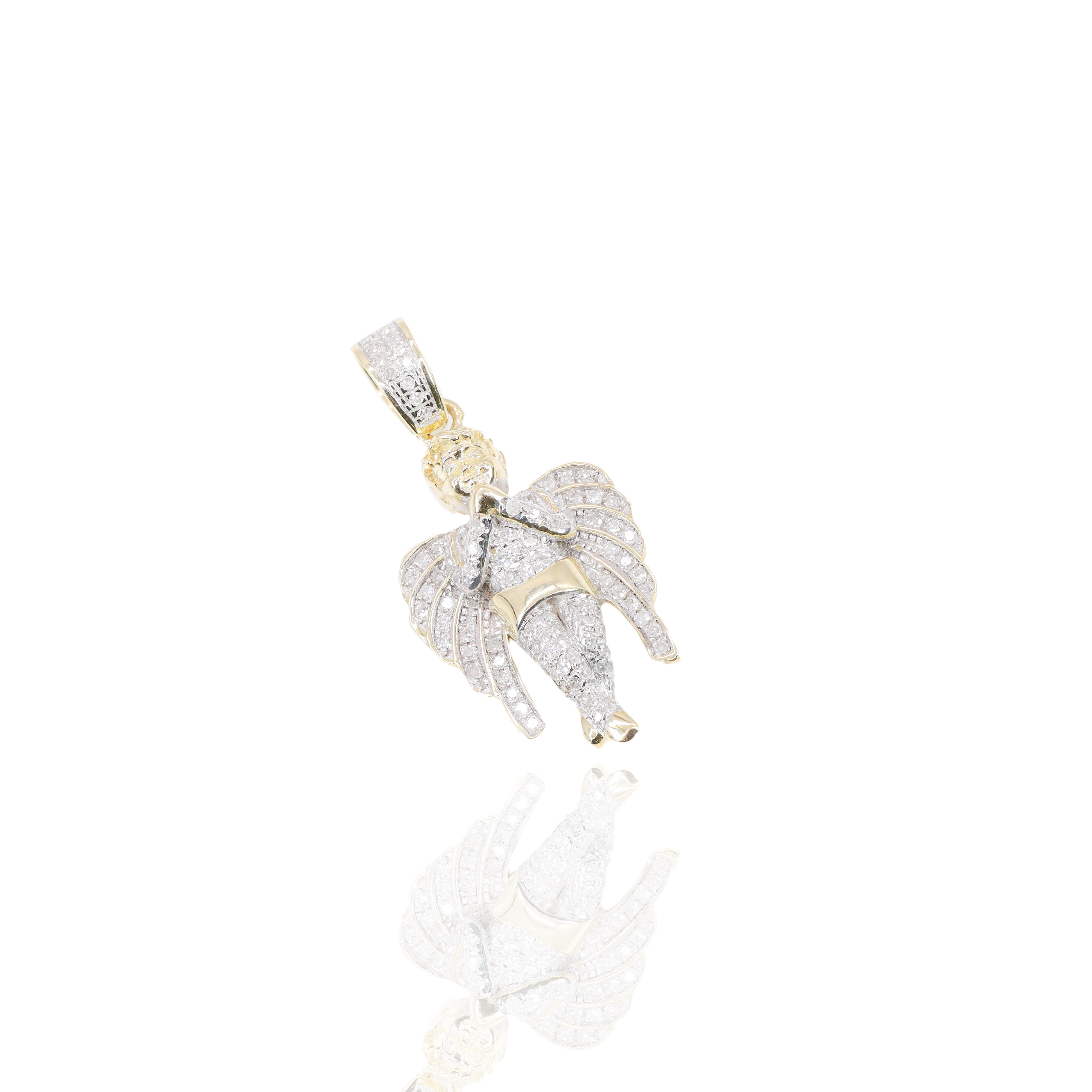 Diamond Baby Angel Pendant