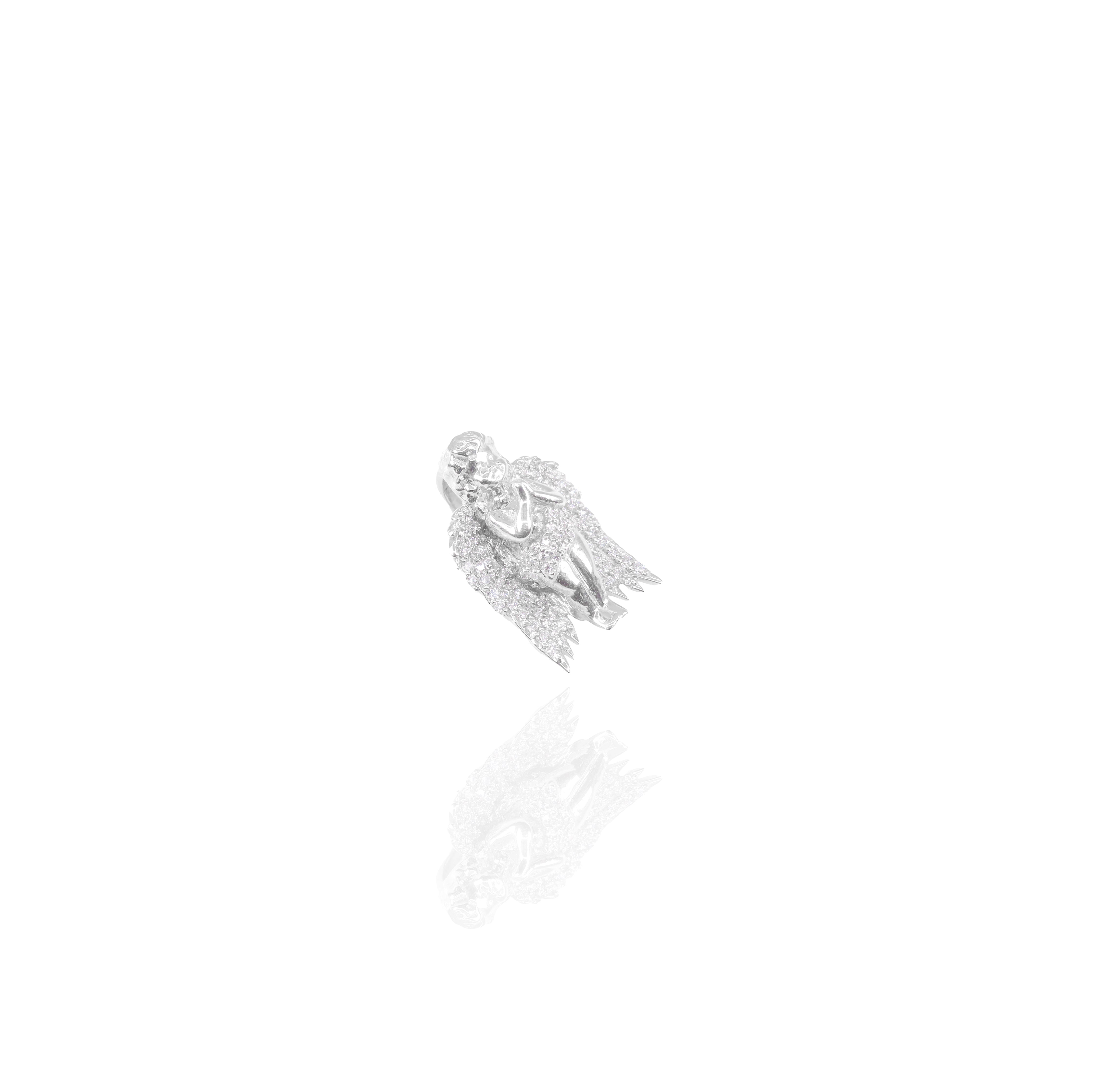 Praying Angel Diamond Pendant