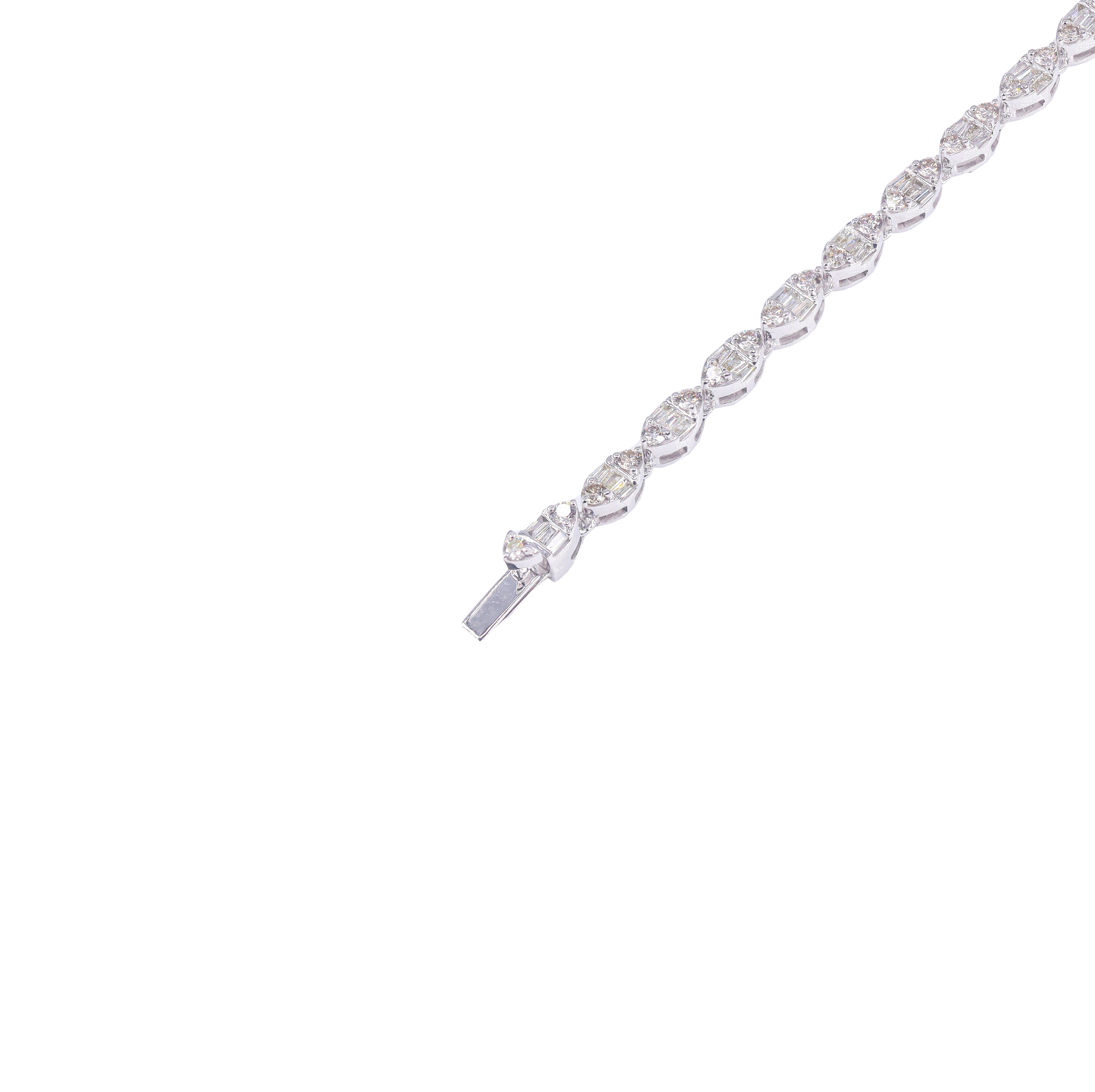 Chandelier Diamond Necklace w/ Clover Diamond Links